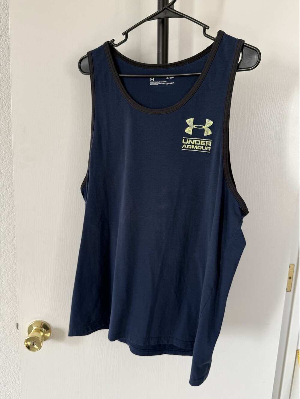 Under Armour HeatGear Loose Men’s Tank Top – Navy Blue – Size Large